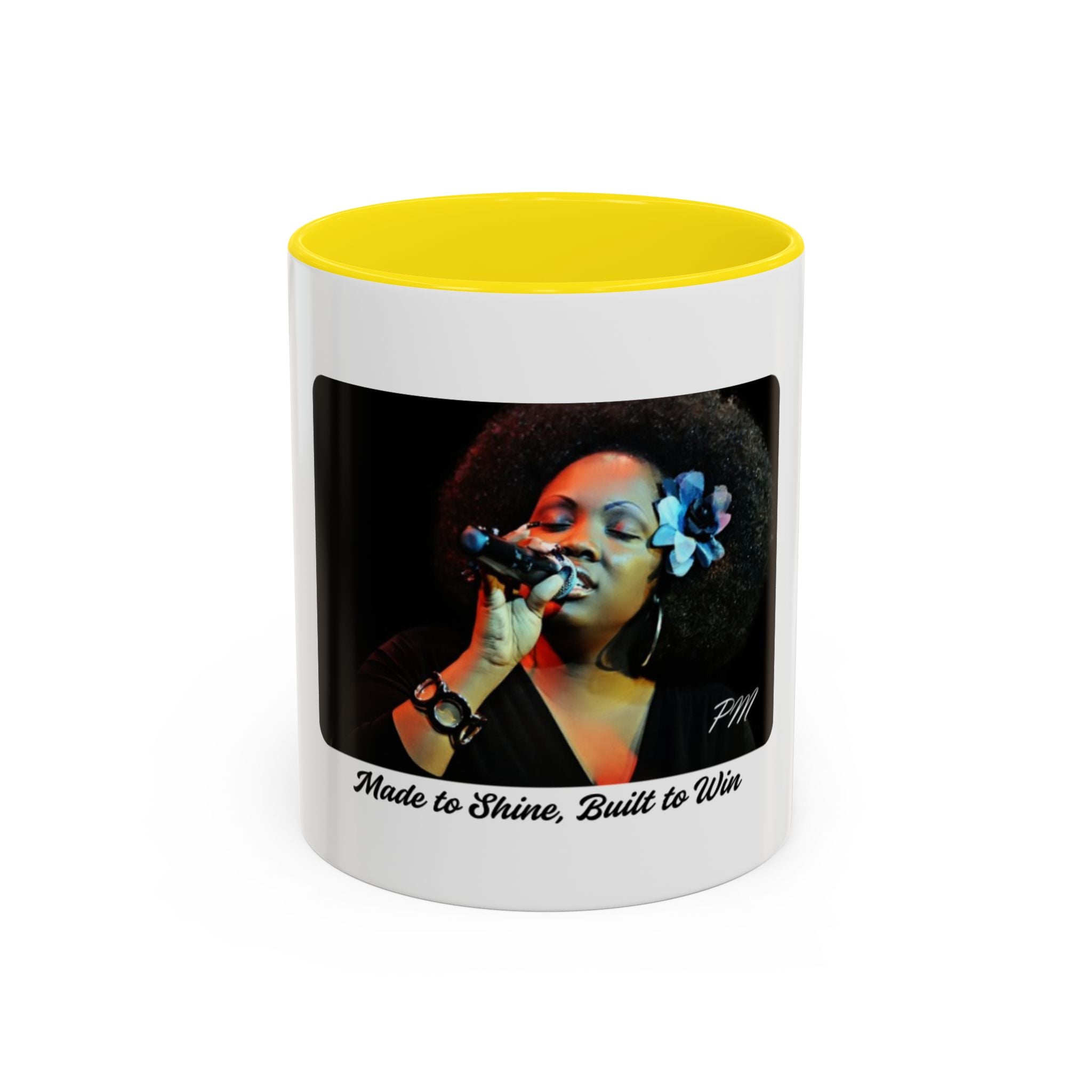 Inspiring Coffee Mug, Motivational Ceramic Mug, 'Made to Shine, Built to Win' Cup, Empowering Drinkware Gift, The Ameya Taylor Experience
